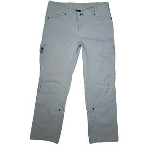 Kuhl Convertible Hiking Pants 12 Reg Cargo Pockets Roll Up Beige